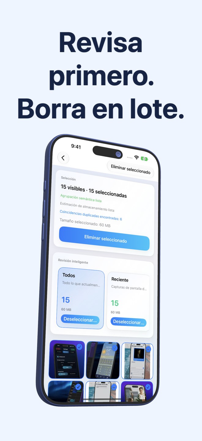 Eliminar en lote, de forma segura.